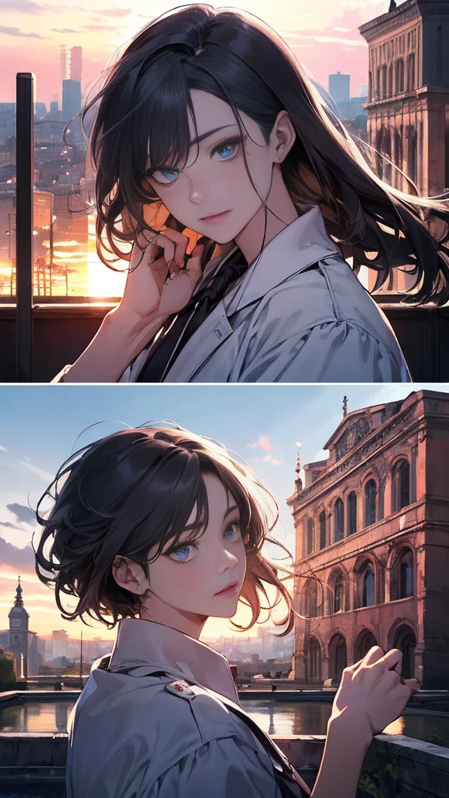 จักรพรรดิromeันคอนสแตนตินมหาราช((black hair,blue eyes)). The great emperor and the beautiful woman named Serdika((white hair,blue eyes)), beloved by the จักรพรรดิromeันคอนสแตนตินมหาราช. Happy couple. The bond of eternal love. Mutual love. Pure Love. romantic, sunset, Only return, Realistic, fresh breeze of early summer.“romeของฉันคือเซอร์ดิกา” ด้วยความรัก.rome.งดงามและmelodic. Amazing. With admiration for Sofia, Bulgaria.epic. melodic.Amazing , View background. in the city. It's so beautiful.. high resolution. High quality. high resolution. digital art. It's so beautiful.. high resolution. High quality. high resolution. digital art.