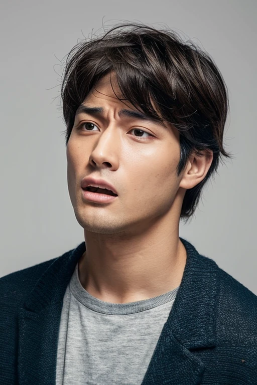 male　Painful face