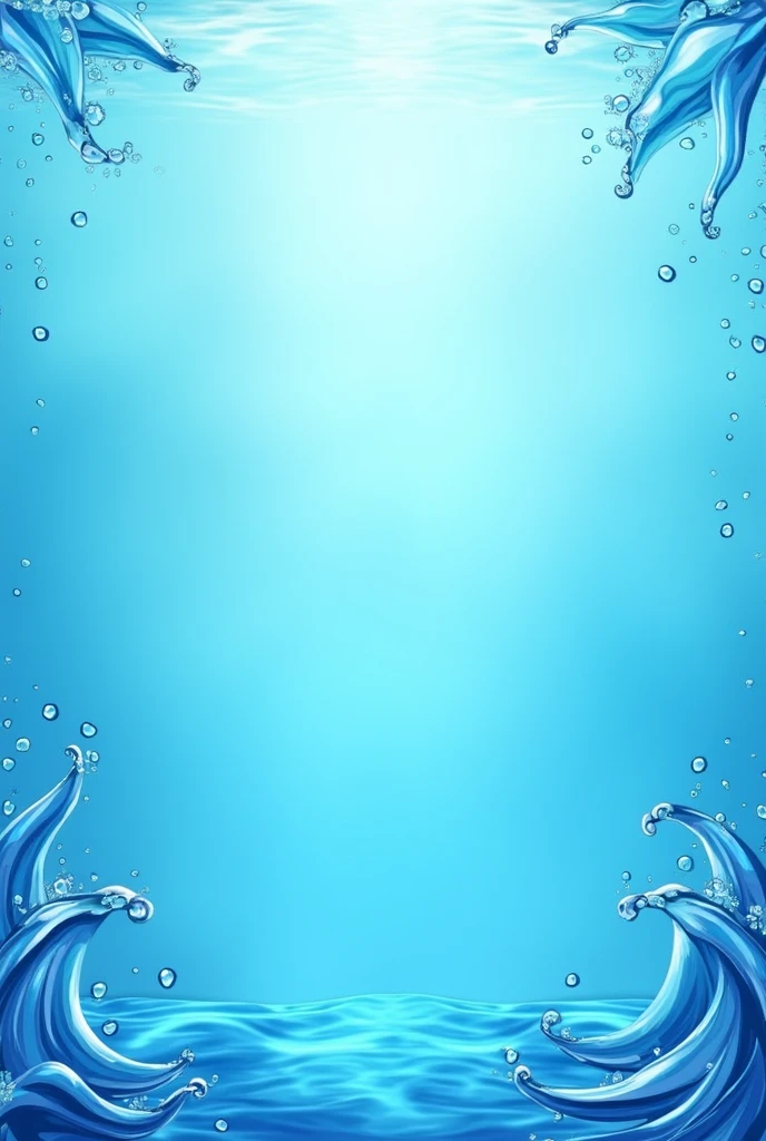 A poster on how to conserve water. Include bulletpoints points only. Use blue shades