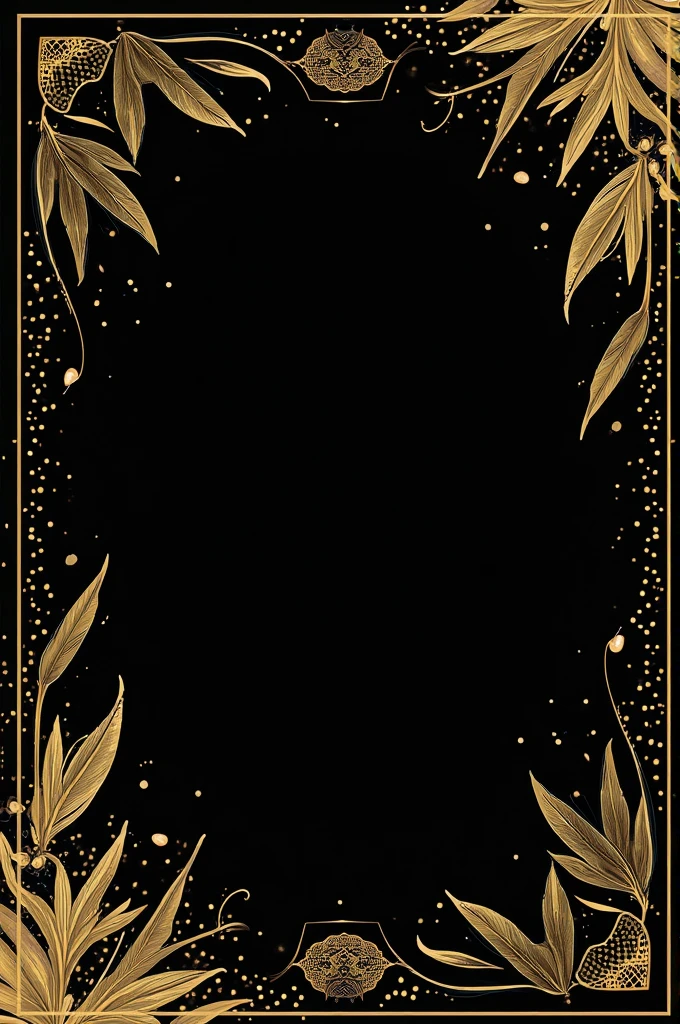 A leaflet in gold and black colors with a massage promotion