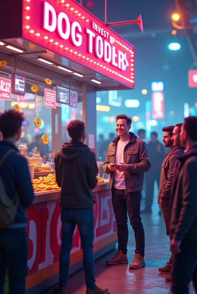 'dogs tokens' which is a crypto built on ton blockchain Elon Musk is selling it like a vendor.