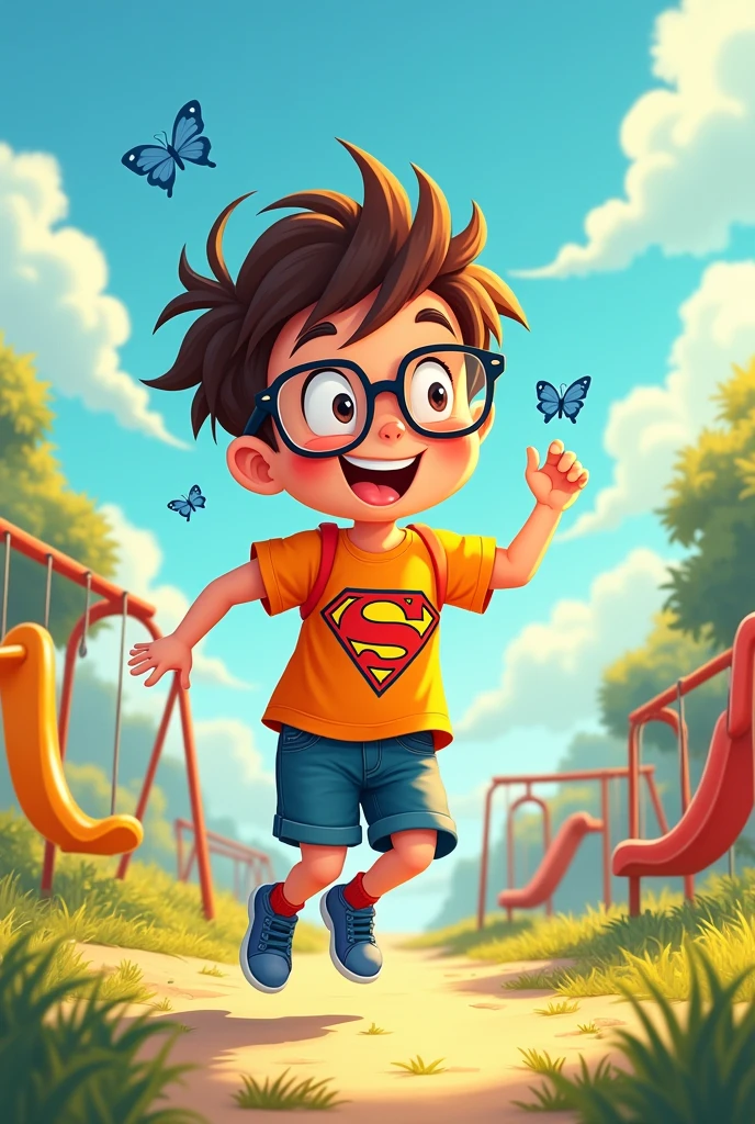 unstunting boy cartoon