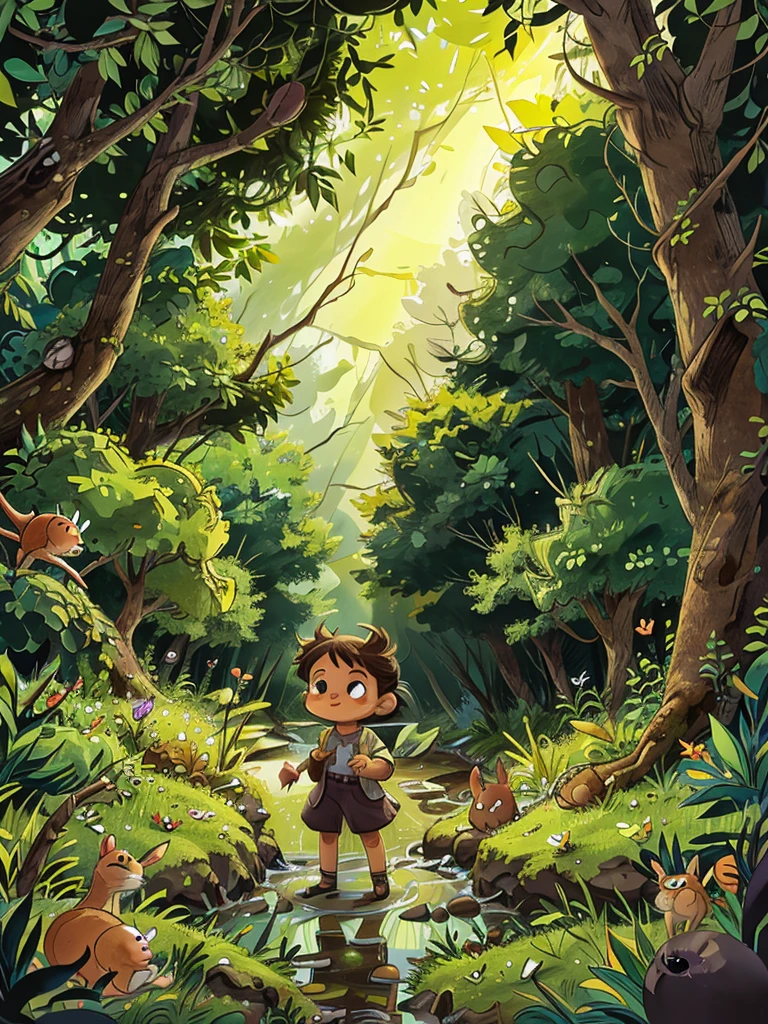 Lila is a very curious little rabbit who gets lost deep in the Enchanted Forest while following a butterfly.. During his adventure, meets several animals, like Rolo the hedgehog, Bibi the squirrel and Tito the frog. Although at first he feels afraid, She soon discovers that every animal is willing to help her.. As they come together, They overcome obstacles together, such as crossing a river or traversing a clearing full of thorns.. Finally, Lila learns that no matter how difficult the road is, With friends by your side you will always find your way back home..