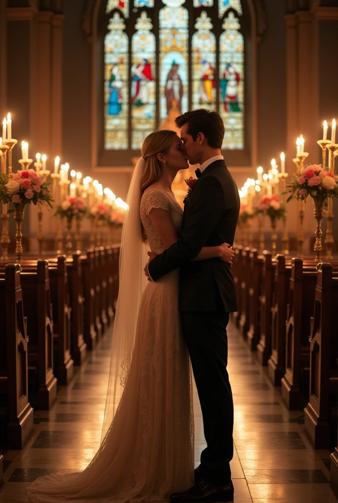Brie Larson Gives Tom Holland a Blowjob in Church at a Wedding