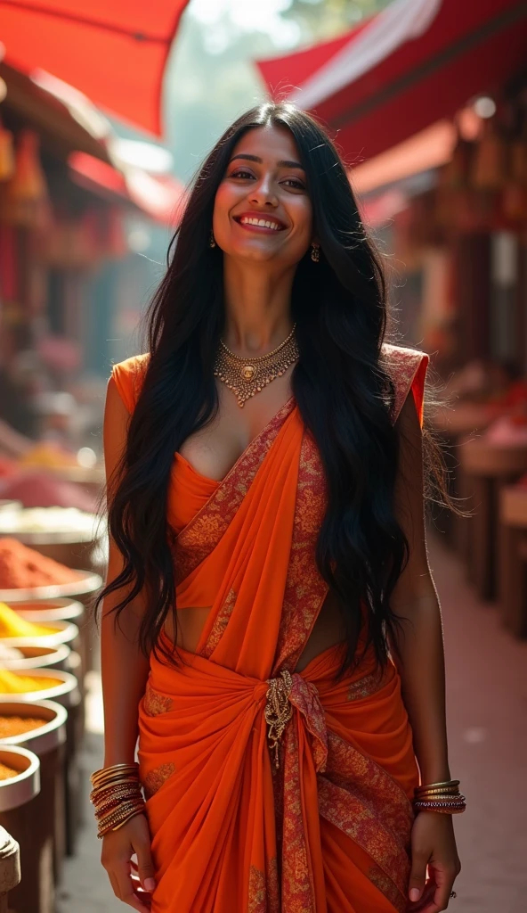 Big boob indian girl with long black hair.