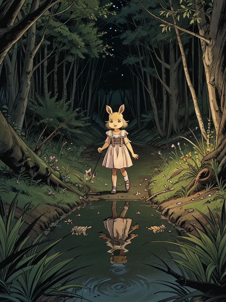 Lila is a very curious little white rabbit who gets lost deep in the Enchanted Forest while following a butterfly.. During his adventure, meets several animals, like Rolo the hedgehog, Bibi the squirrel and Tito the frog. Although at first he feels afraid, She soon discovers that every animal is willing to help her.. As they come together, They overcome obstacles together, such as crossing a river or traversing a clearing full of thorns.. Finally, Lila learns that no matter how difficult the road is, With friends by your side you will always find your way back home..