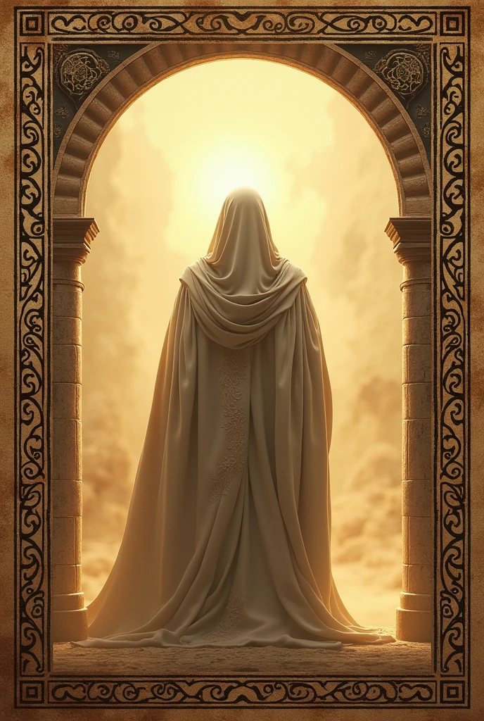 No pattern in the middle of the ancient style poster border
