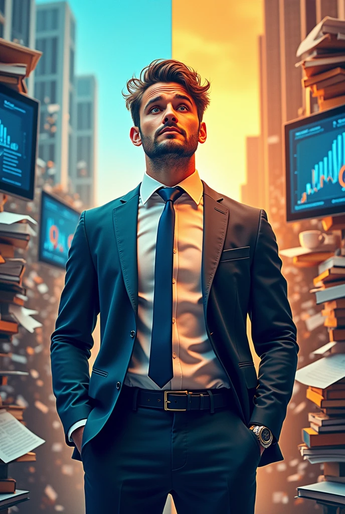 Split Mancomparing himself before and after MBA