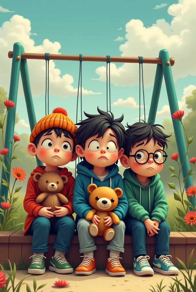 sad boys cartoon