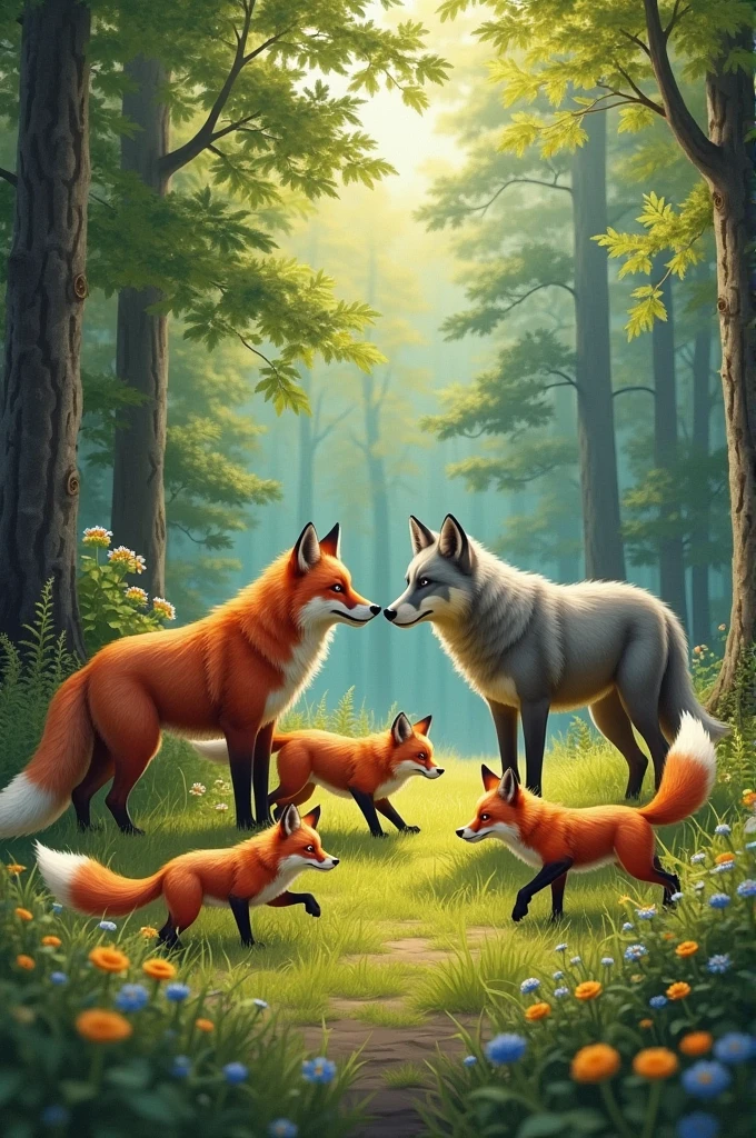 FOXES AND WOLVES TOGETHER