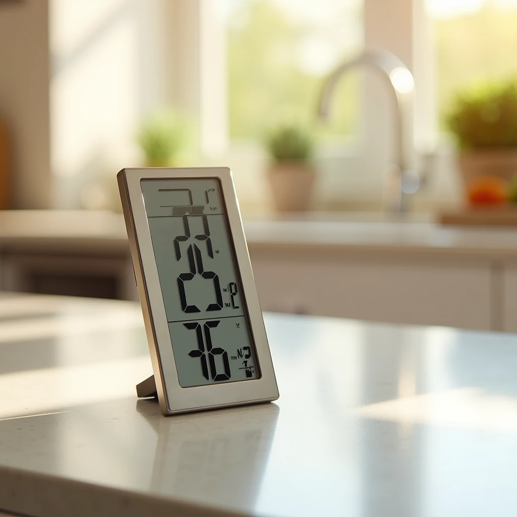generate high quality and clear image of thermometer