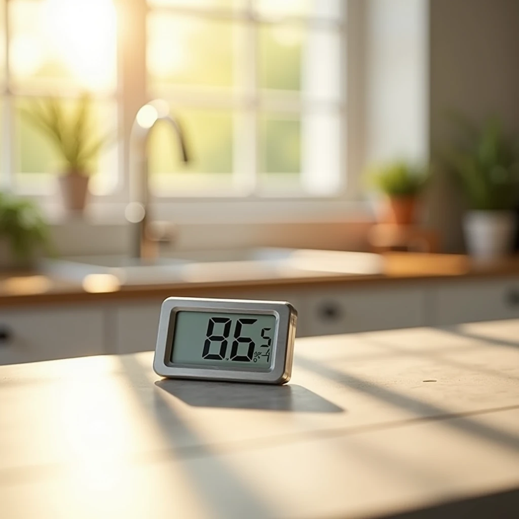 generate high quality and clear image of thermometer