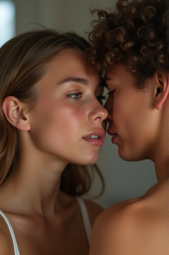 A young girl, a young girl and a young boy both having sex with each other, photos, best fair skin on screen, both fucking