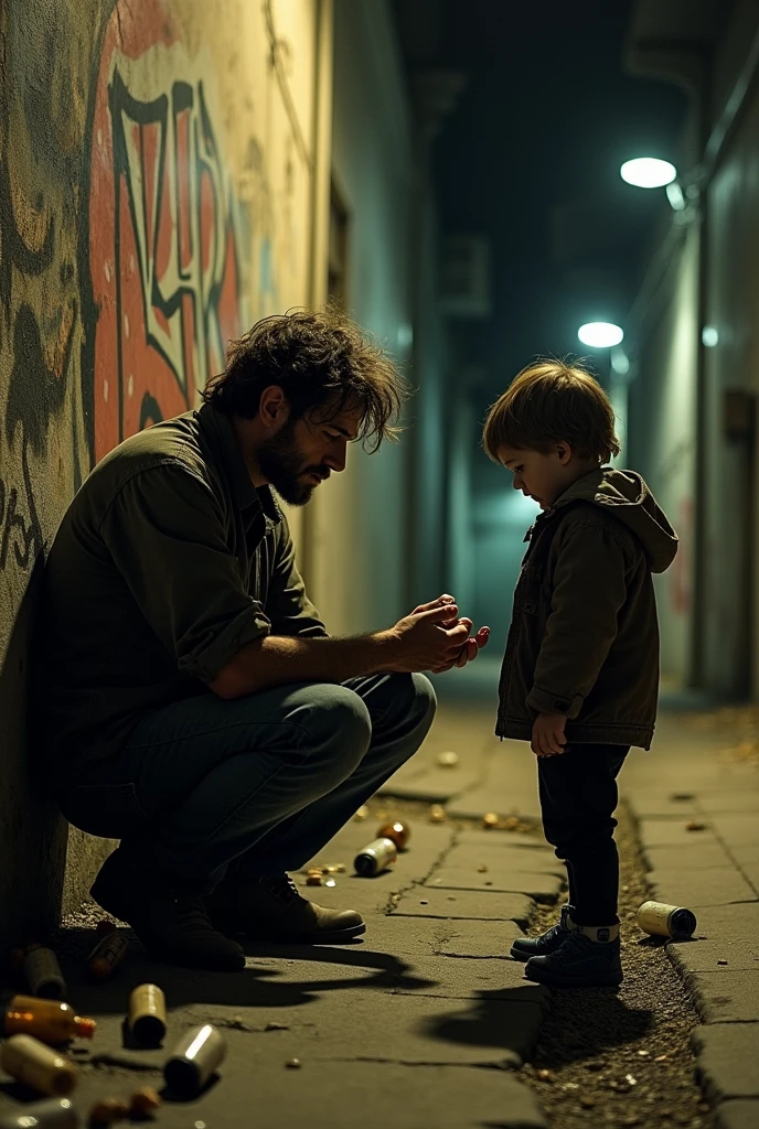 A man asking a if he wants some drugs