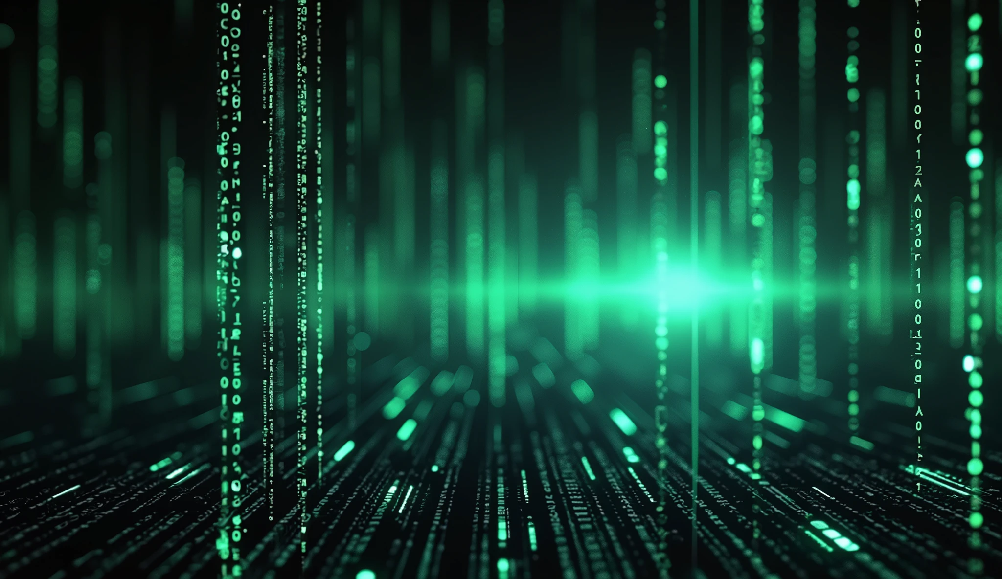 a binary code digital background, green and blue technology pattern, digital art, hacker logo, dark web, futuristic, abstract, minimalist, simple, clean, glowing, luminous, neon, fractal, seamless, 4k, 8k, highres, detailed, photorealistic, sharp focus, vivid colors, cinematic lighting, concept art
