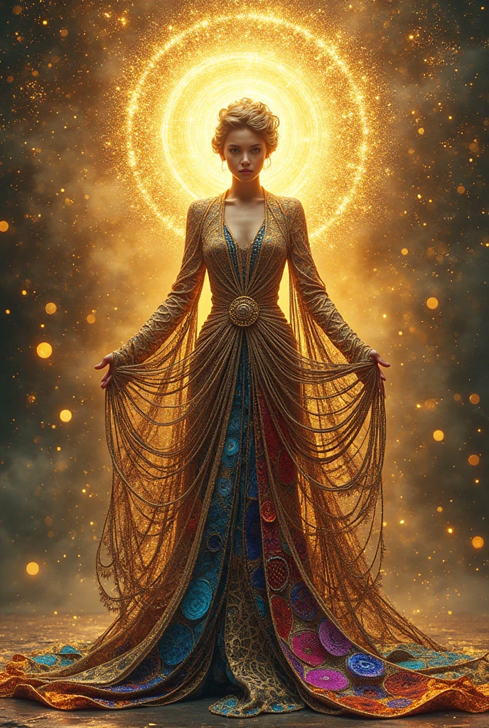 Perfect NwsjMajic,(masterpiece, Highest quality, Highest quality, Official Art, beautiful and aesthetic:1.2), (One person), Very detailed,colorful,Most detailed, Official Art, unity 8k wallpaper, Super detailed, beautiful and aesthetic, beautiful, masterpiece, Highest quality, (zenTangle, Mandala, Tangle, enTangle) ,Holy Light,Gold foil,Gold leaf art,Sparkly Painting,