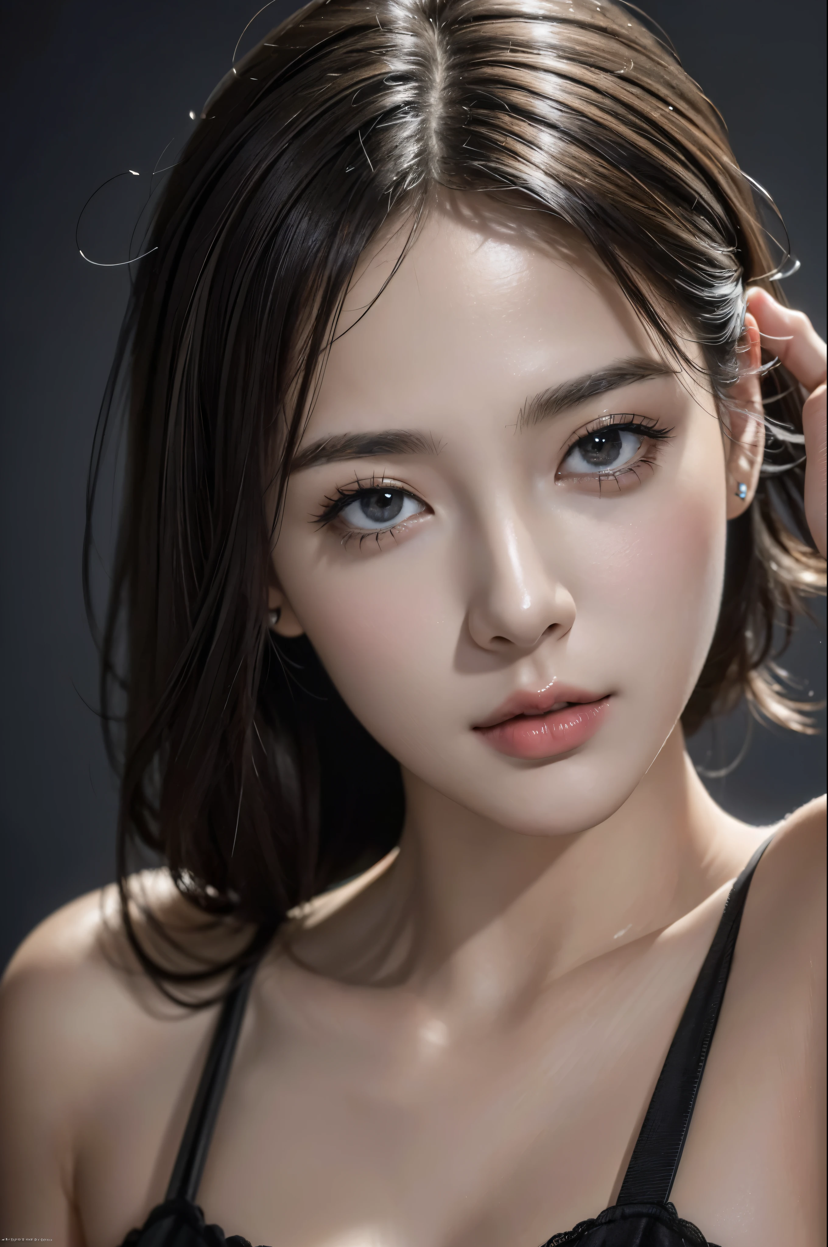 (Highest quality:1.4),(masterpiece:1.4),(Realistic:1.4),(超High resolution, RAW Photos:1.4),(High resolution, Ultra-detailed:1.2),One girl,close,