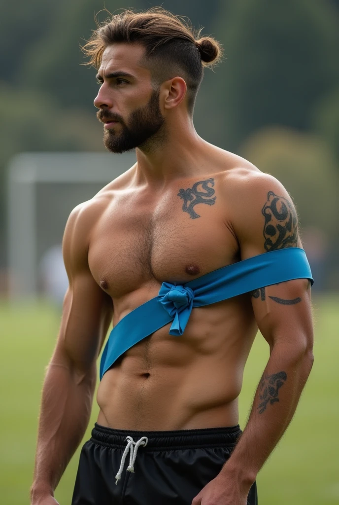 Male soccer get tied up and taped with the swatt and they are get blowjob