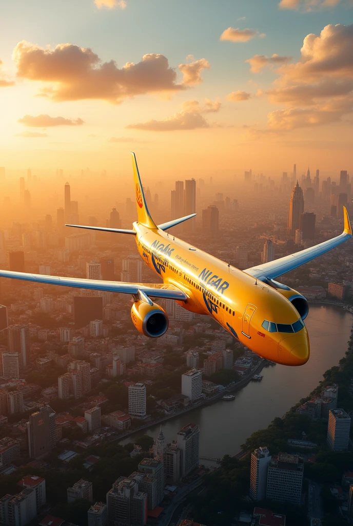 boeing 737-800 nokair fly in bangkok