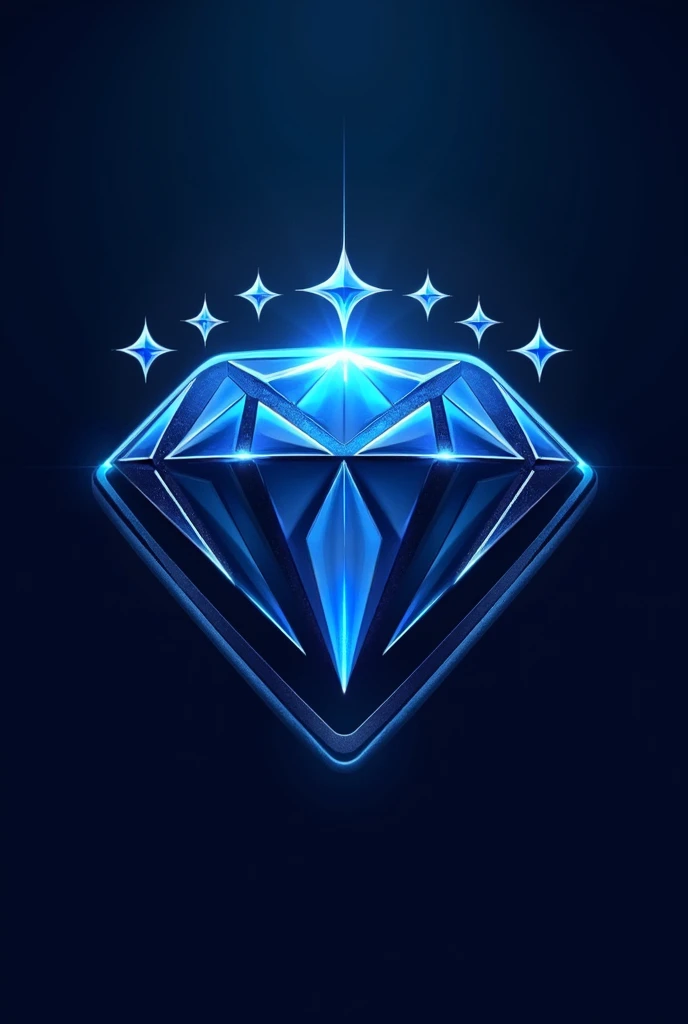 Blue diamond soccer team logo
