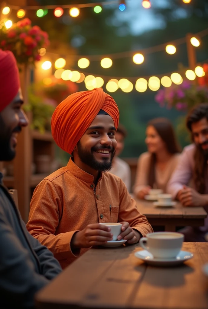 Sardar boy in the coffee party
