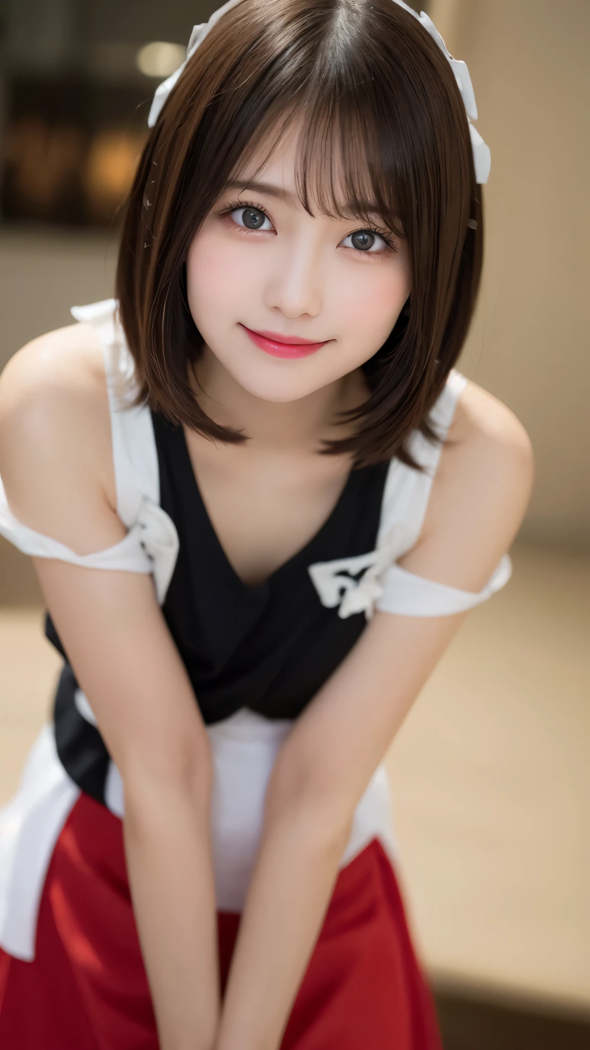 Tabletop, Highest quality, shape, Very detailed, finely, High resolution, 8k wallpaper, 完璧なダイナミックな構shape, Beautiful and exquisite,ランダムなcute髪,,Natural color lip, Bold sexy pose,smile、20-year-old girl、cute、Always blur the background,Perfect and beautiful face,Slim face and figure,Big eyes、Putting on gal makeup,Small face,Shooting from below、smile,Blurred Background,Elegant feminine face、Cyberpunk Fashion、Change pose randomly、Randomly change the shooting angle and position、smile、Top to bottom々Shoot from the right angle and direction、cute、cute顔、Evangelion(Rei Ayanami)Cosplay