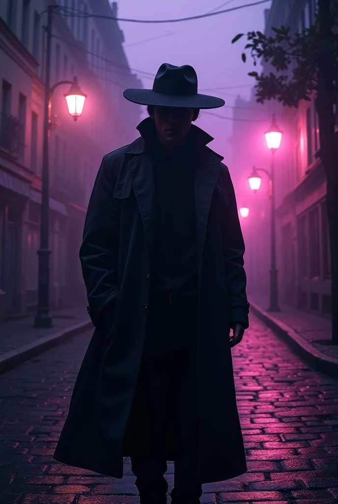 An opening slide from the Black Stories game with an air of mystery 