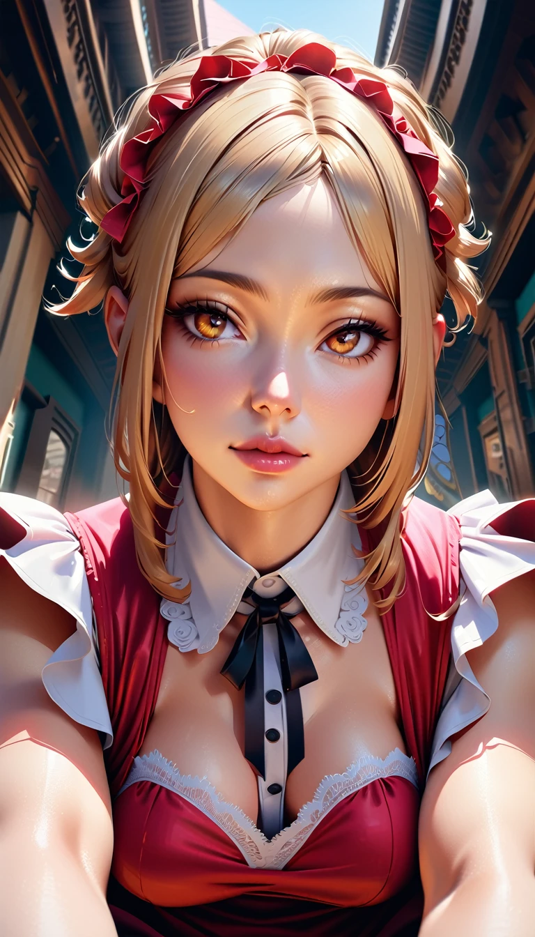 Hentai Anime Style, NFSW, Beautiful detailed portrait of a girl with big eyes, Fuller lips, happy, Long eyelashes, Maid clothesを着て, Fabric Clothing, In sensual poses, (Highest quality,4K,8k,High resolution,masterpiece:1.2),Very detailed,(Realistic,photoRealistic,photo-Realistic:1.37),Very detailed顔, Maid clothes, Intricate details, Vibrant colors, Dramatic lighting, Structure of the film, Anime-inspired art style