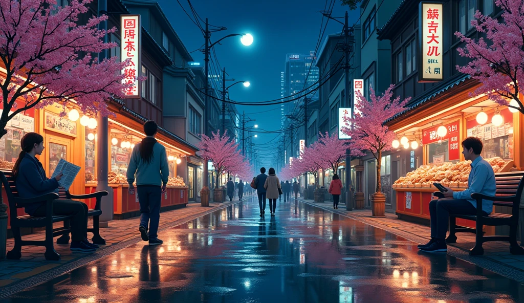 The scenery of Kamata, Ota Ward、Night view