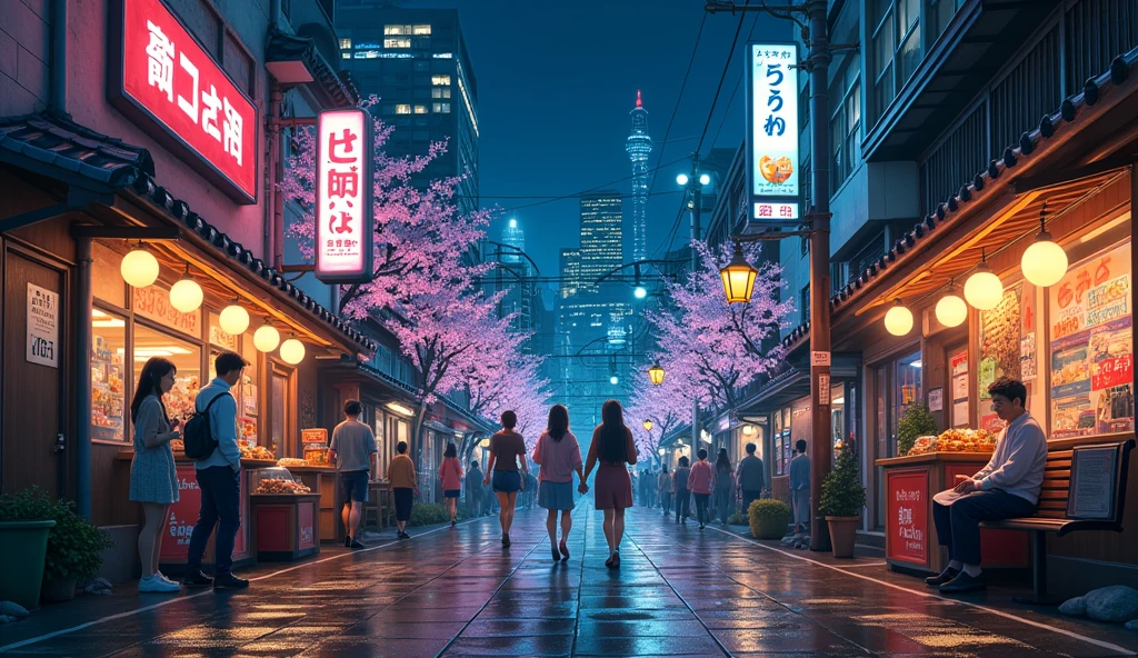 The scenery of Kamata, Ota Ward、Night view