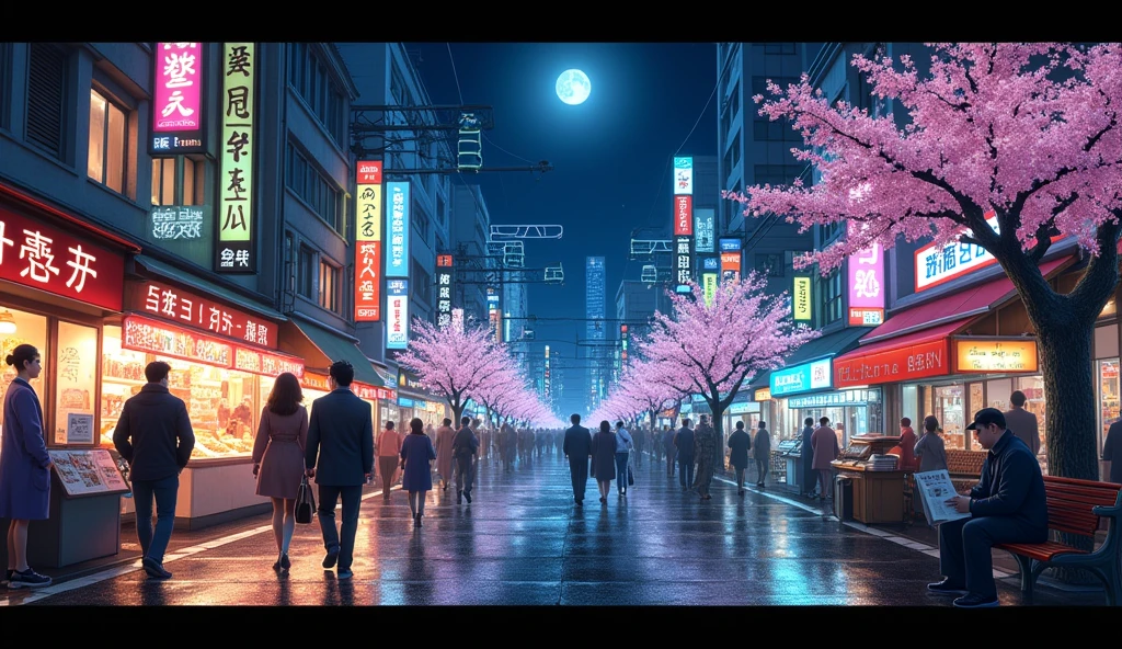 The scenery of Kamata, Ota Ward、Night view