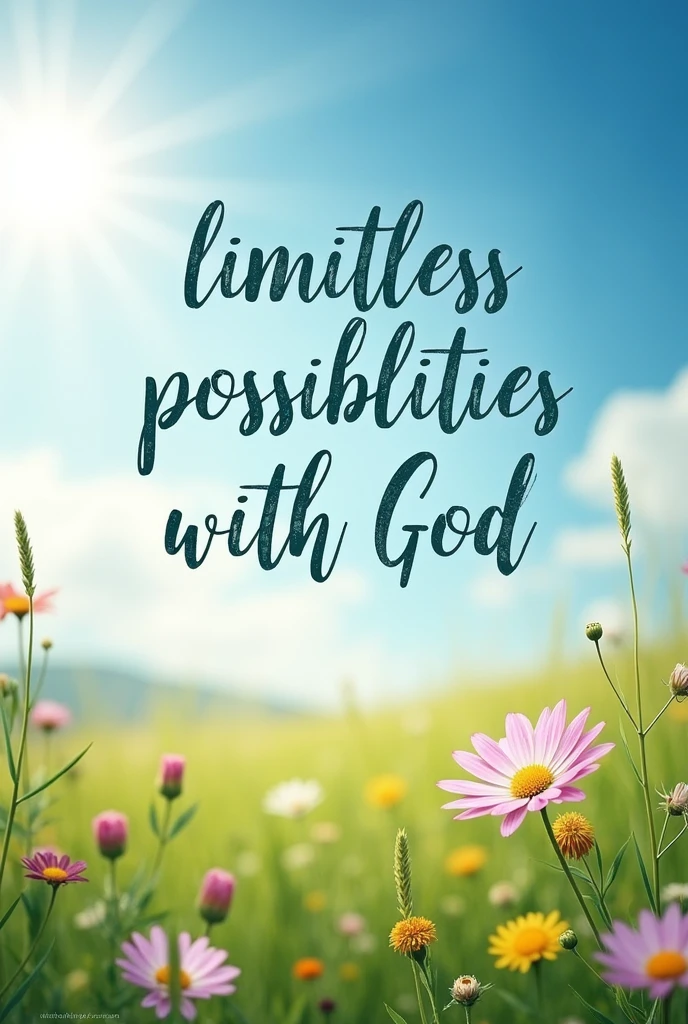 Everything possible with god quotes wallpaper natural background only words nothing else 