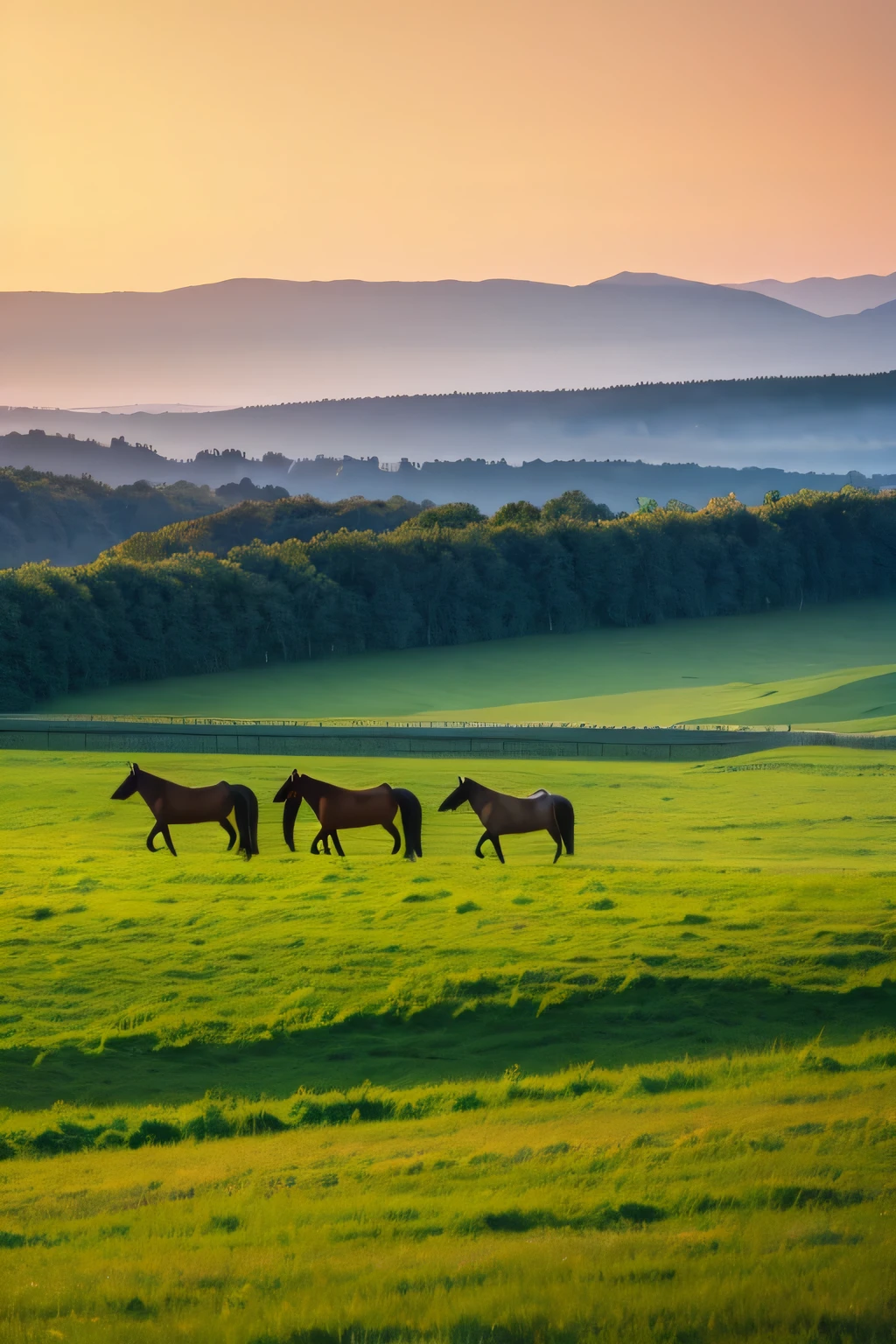 Horses in the grassland