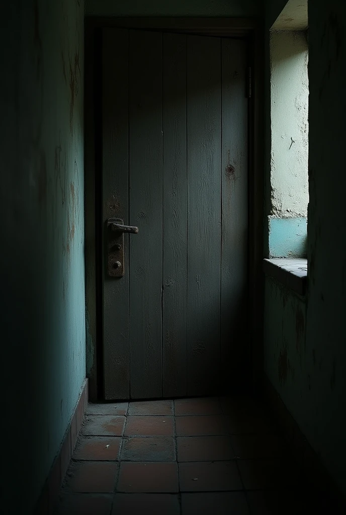 Door closed
horror no one there
