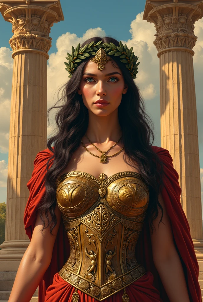 Athena facing front