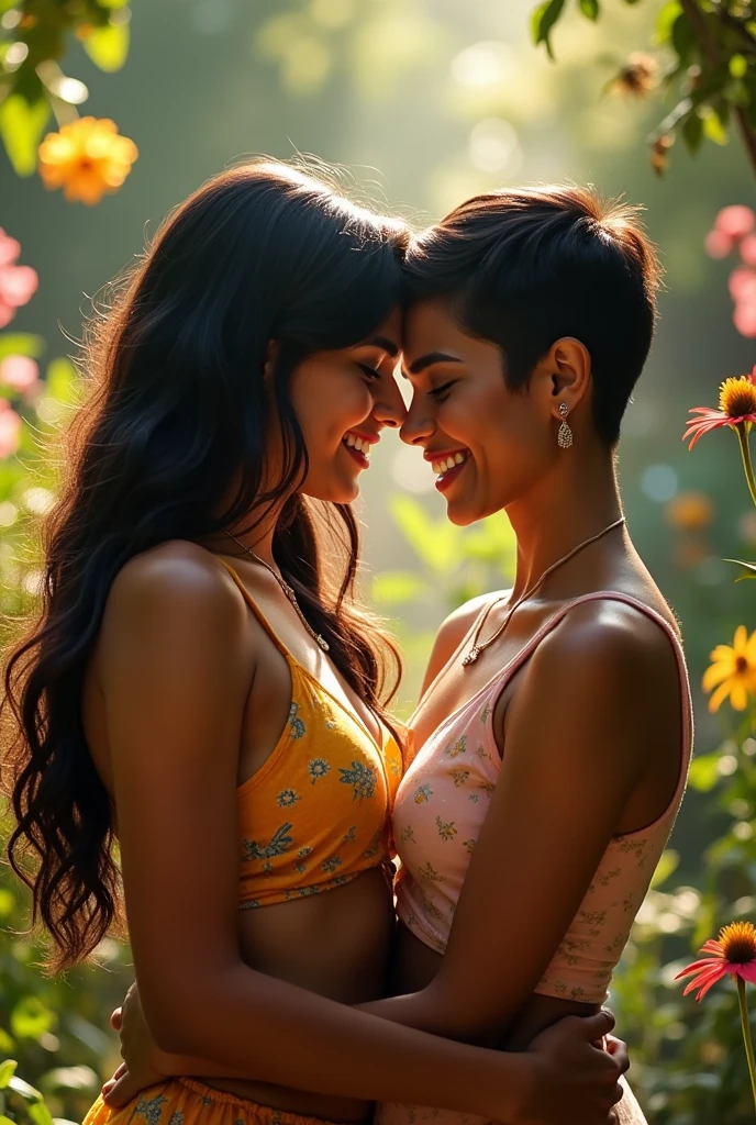 Nude indian girl loving another nude girl