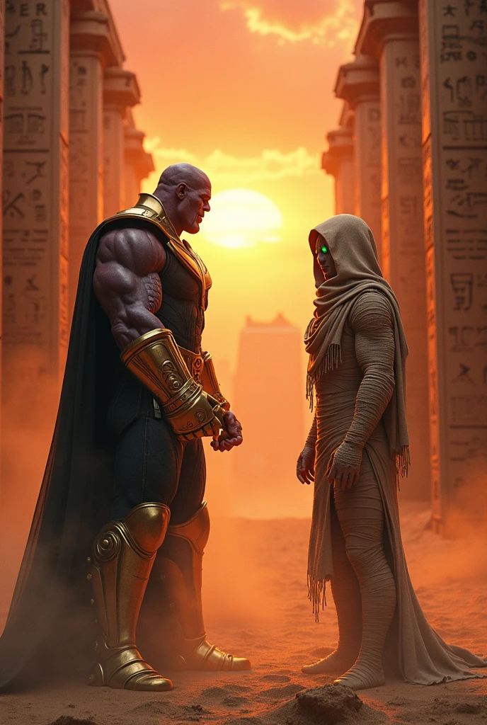 Thanos fight mummy

