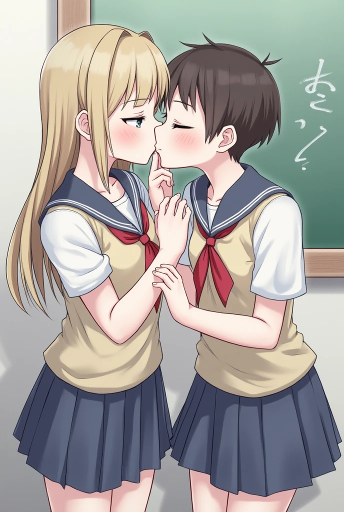 Kissing a boy&#39;s school dick、high resolution
