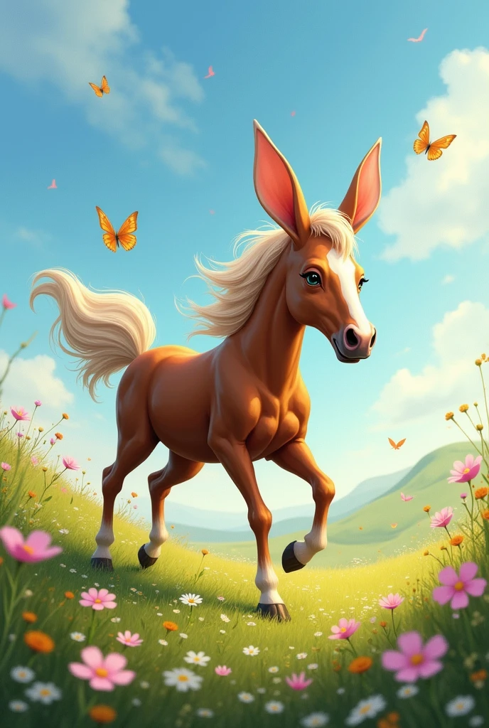 Make a mix between a horse and a rabbit