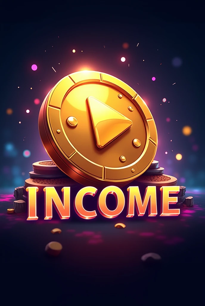 The YouTube channel name is INCOME, This channel uploads gameplay videos.. Could you please make a logo that includes a coin??.