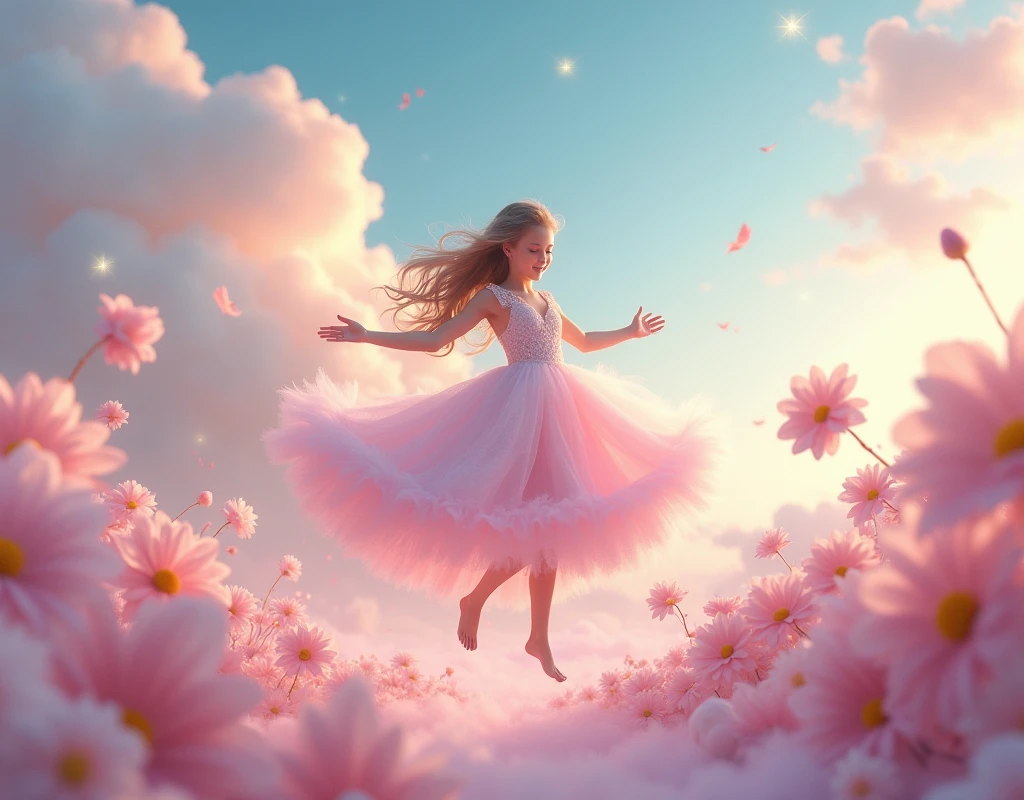 Pastel Dreams: Soft, ethereal, candy colors, whimsical, dreamy