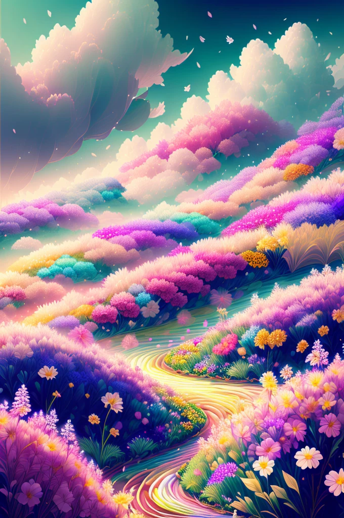 Flower Field、Fantasy、colorful