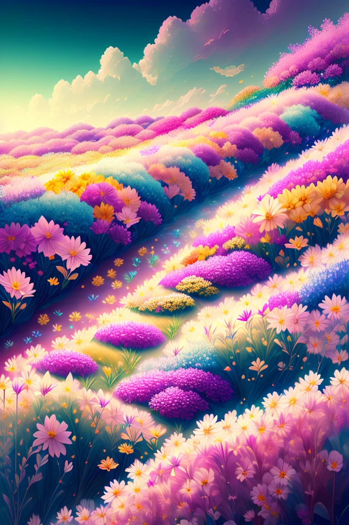Flower Field、Fantasy、colorful