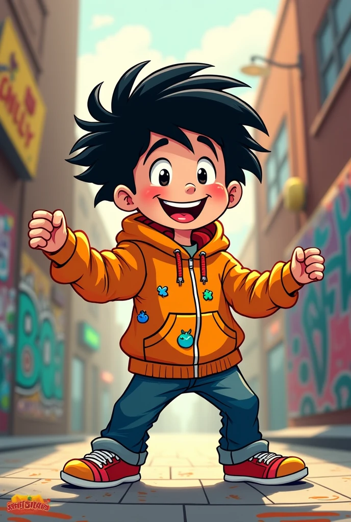 i dont know pose boy cartoon with black hair