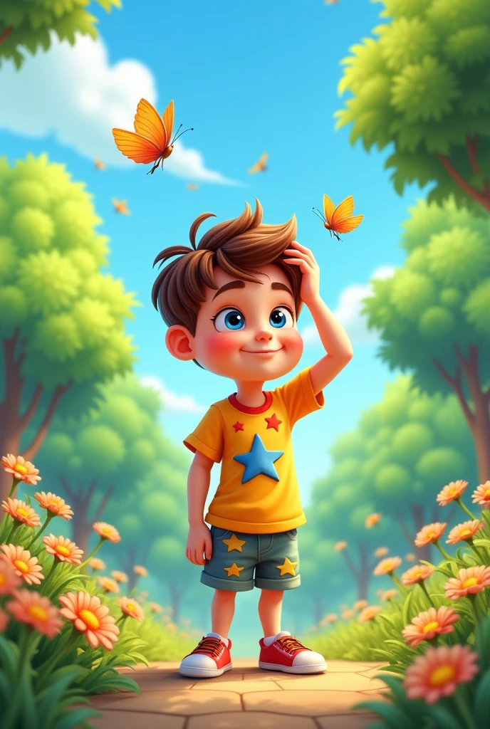i dont know pose boy cartoon
