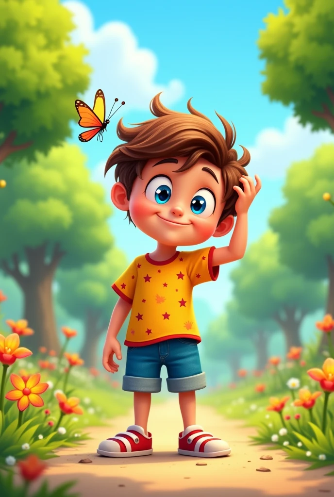 i dont know pose boy cartoon