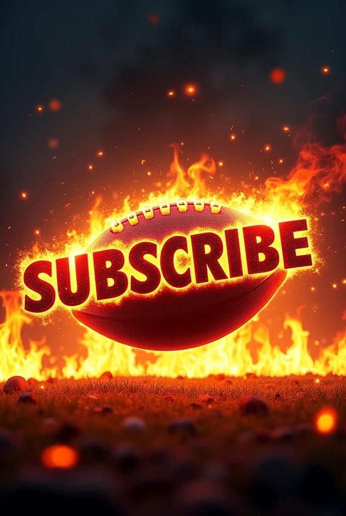 Subscribe logo with fire football background
Images must be at last 1024 x 576 Pixel