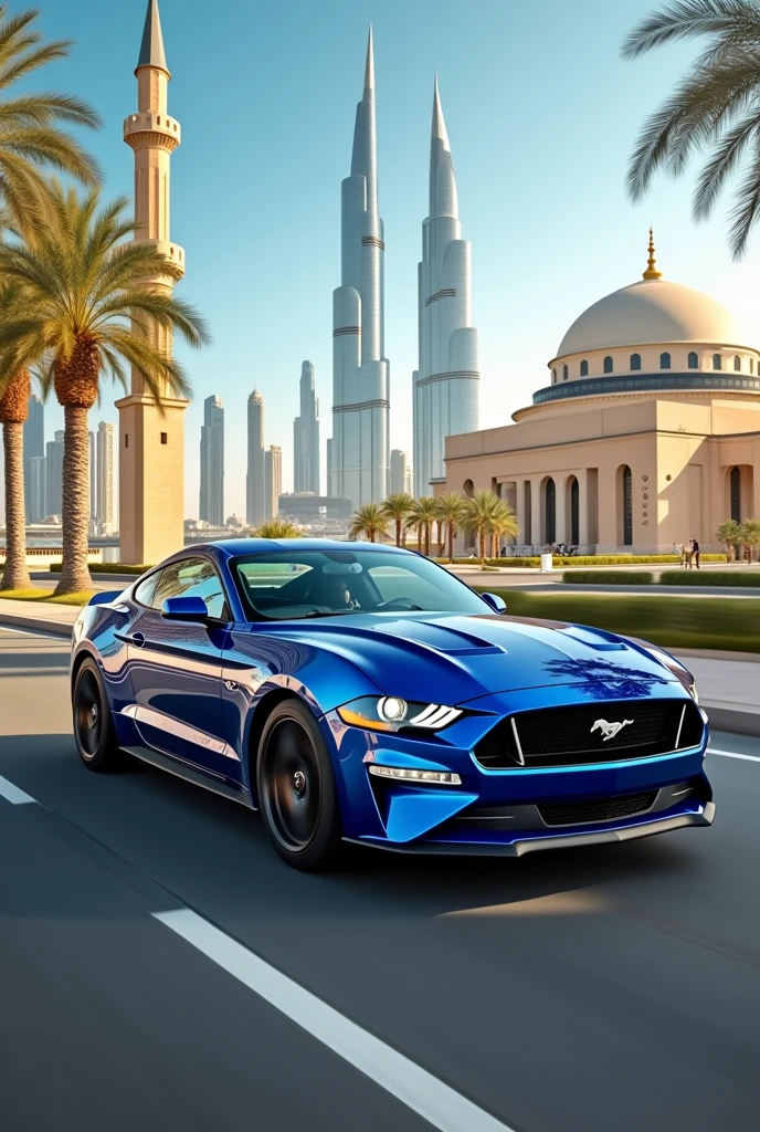 Mustang blue in abu dhabi