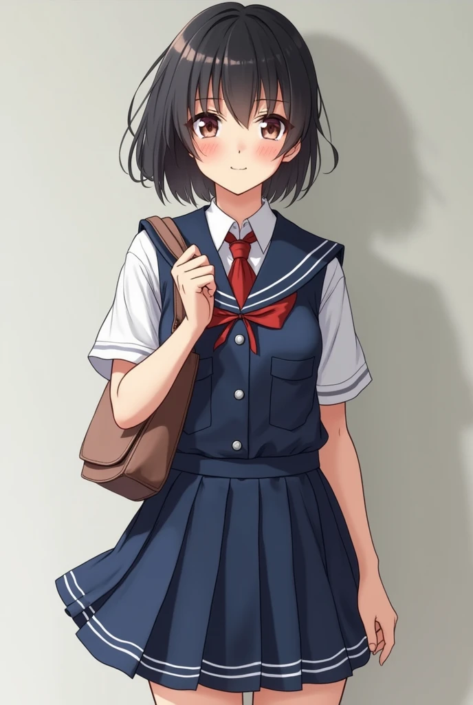 Original Japanese school uniform, Bright color scheme but、Not uncomfortable、Different from classic uniforms, Innovative clothing for models with
