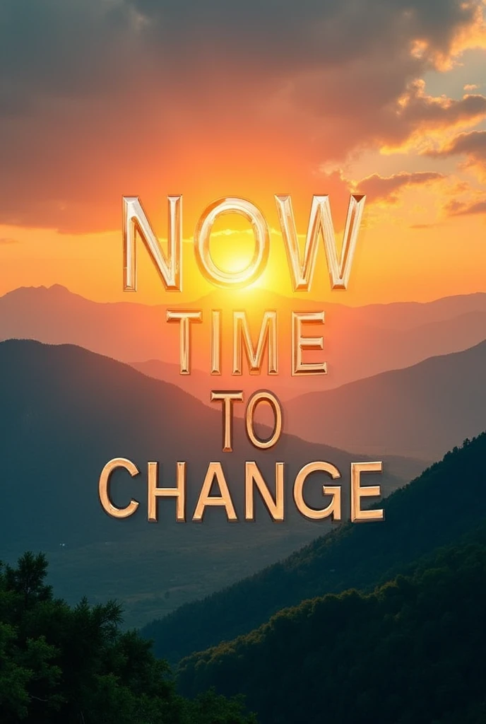 now time to change make a wallpaper with write now time to change for mobile without pink